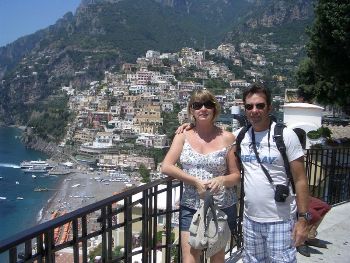 Positano from the water